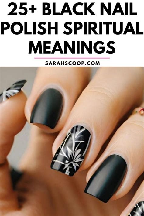 black nail polish spiritual meaning